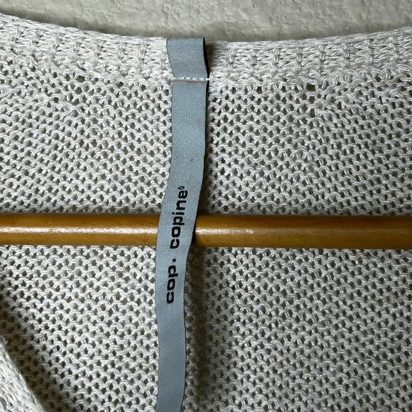 cop. copine Sweater Lagenlook Nautical 3/4 Sleeve Blue Ivory San‎ Francisco Sz M - Picture 5 of 9